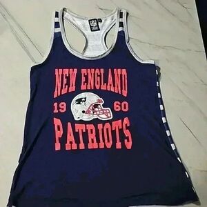 Patriots racer back tank top size M